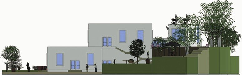 South elevation.