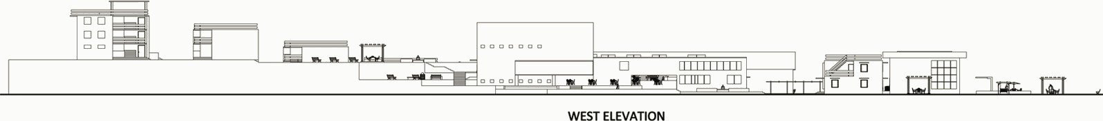West site elevation.